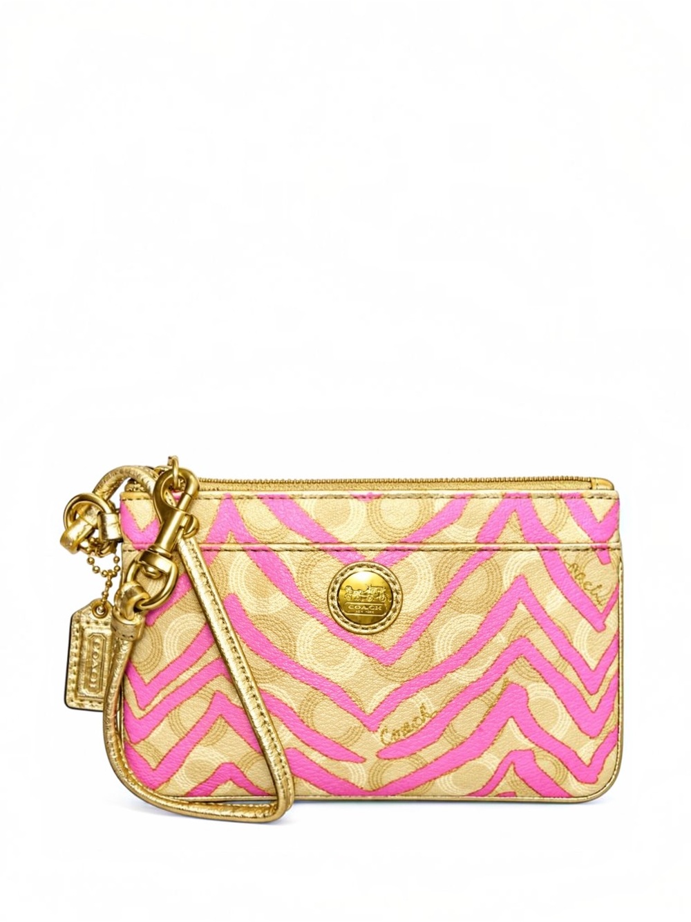 COMING SOON 
Coach Y2K Op Art Zebra Print Wristlet